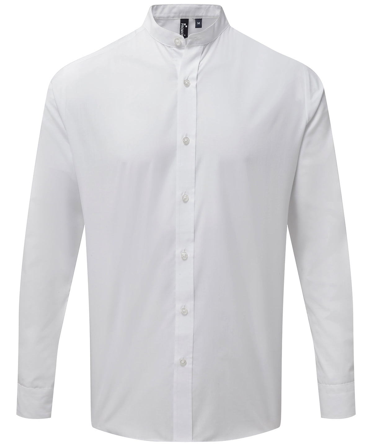 Premier Banded Collar Grandad Long Sleeve Shirt