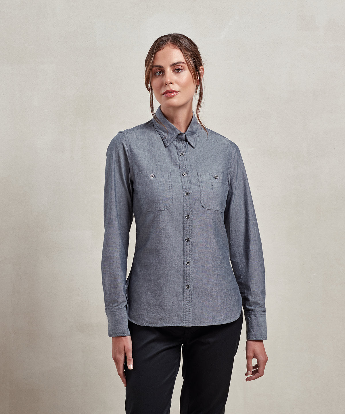 Premier Women’s Chambray Shirt, Organic And Fairtrade Certified