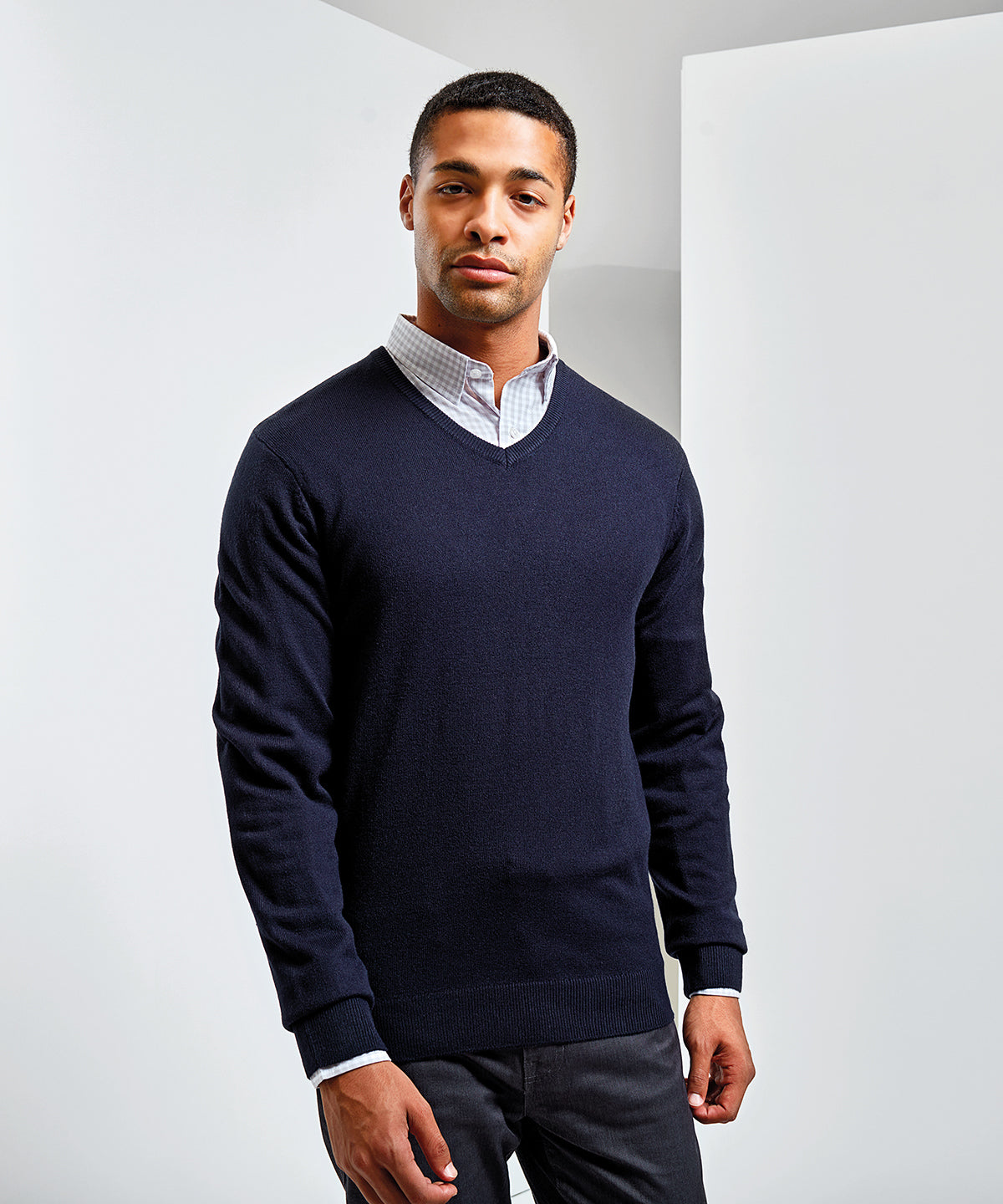 Premier 'Essential' Acrylic V-neck Sweater