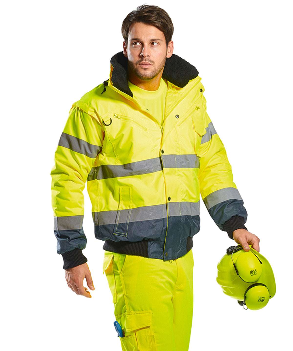 Portwest Hi-vis Contrast Bomber Jacket (C465)