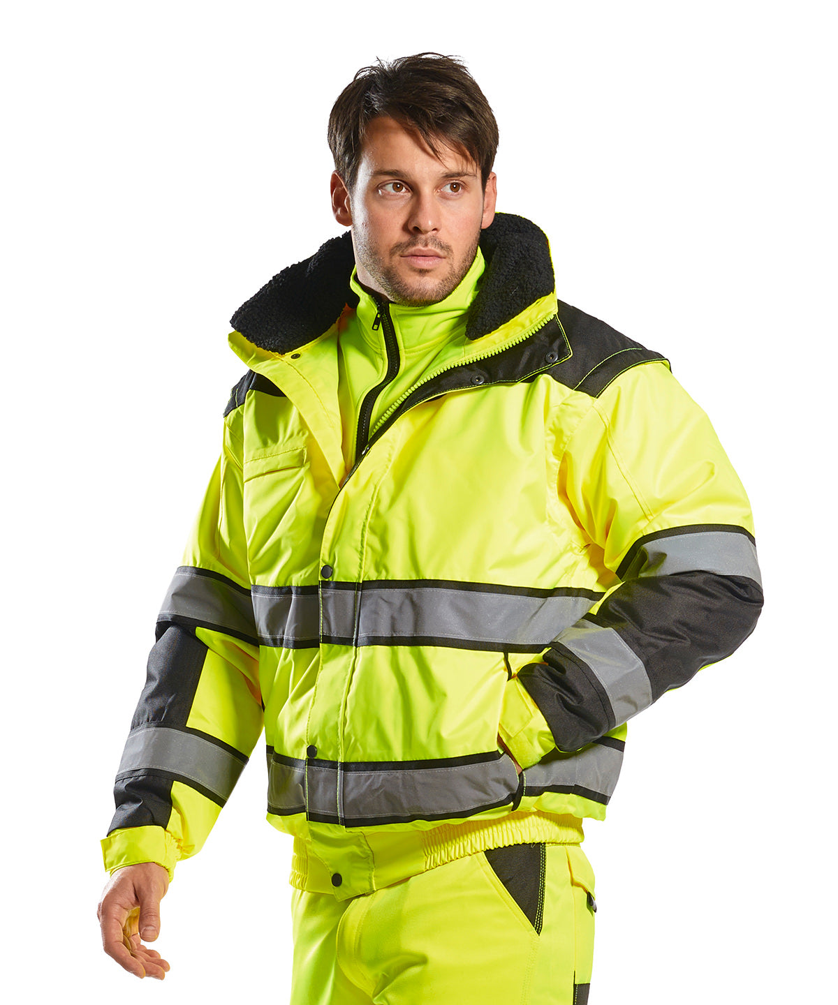 Portwest Hi-vis Classic Bomber Jacket (C466)