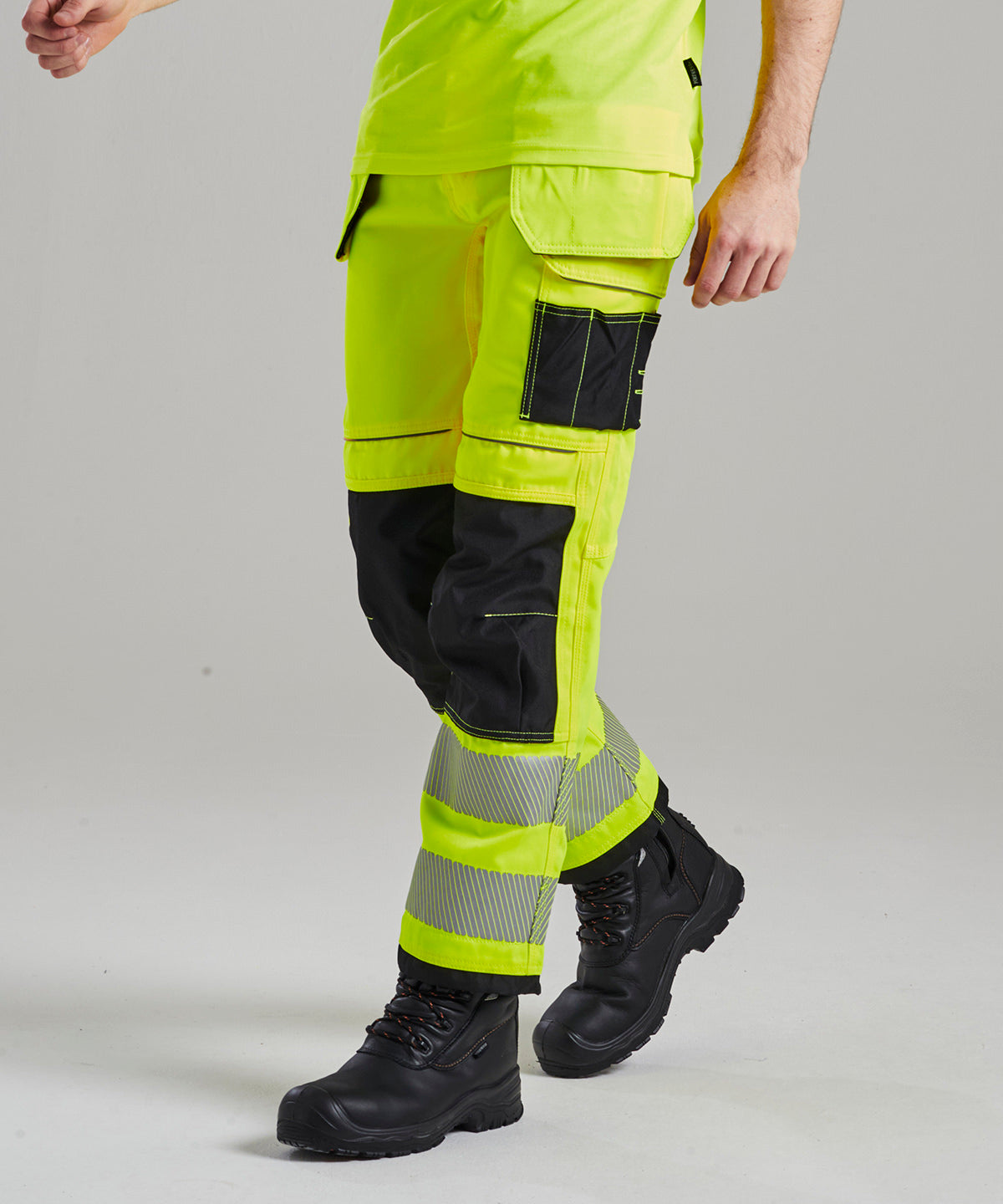 Portwest PW3 Hi-vis Holster Work Trousers (T501) Regular Fit