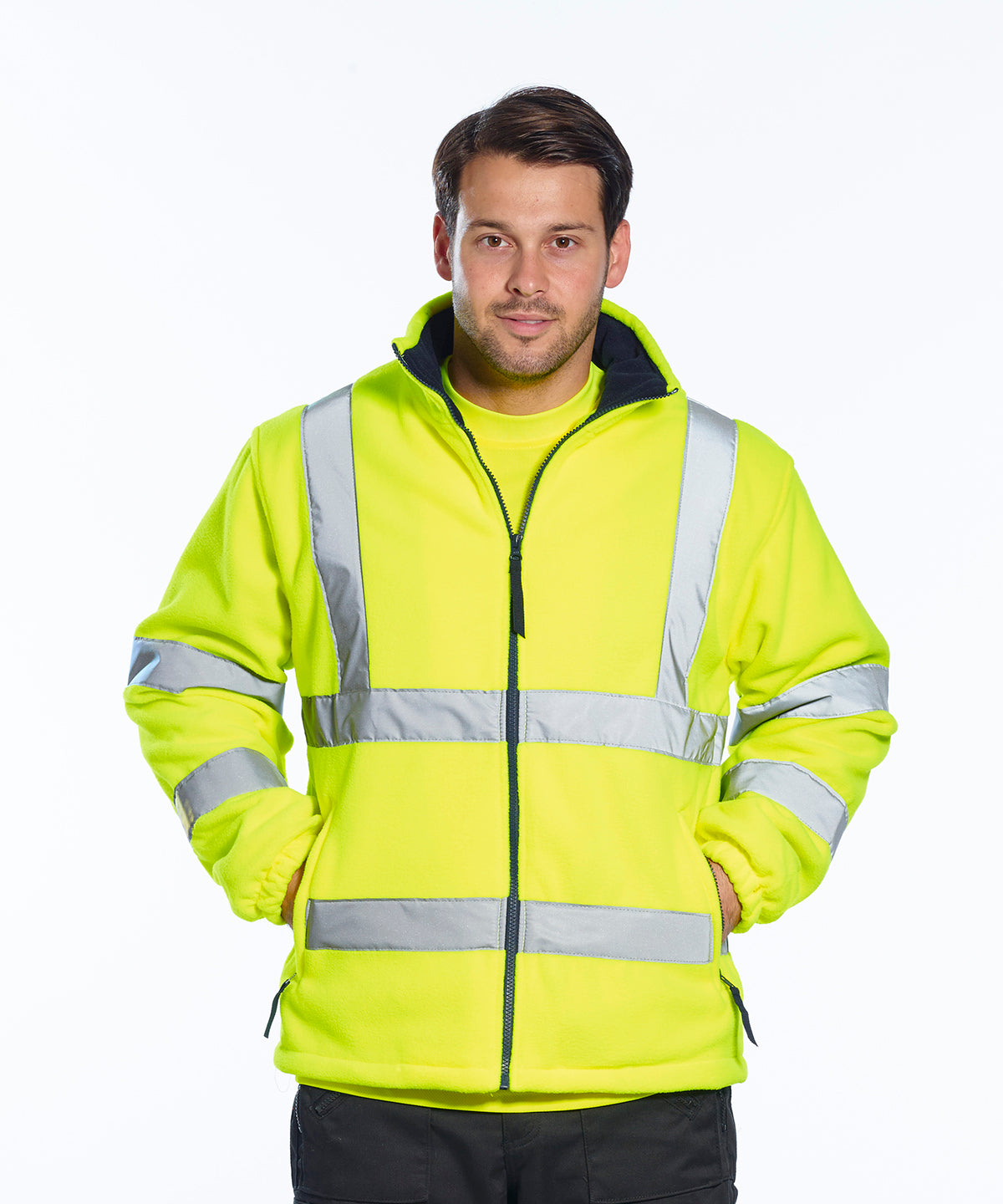 Portwest Hi-vis Mesh-lined Fleece (F300)