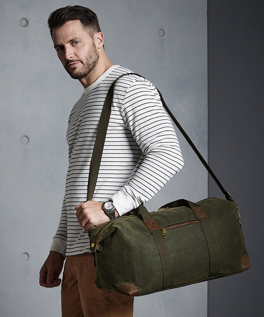 Quadra Heritage Waxed Canvas Holdall