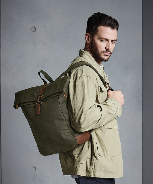 Quadra Heritage Waxed Canvas Backpack