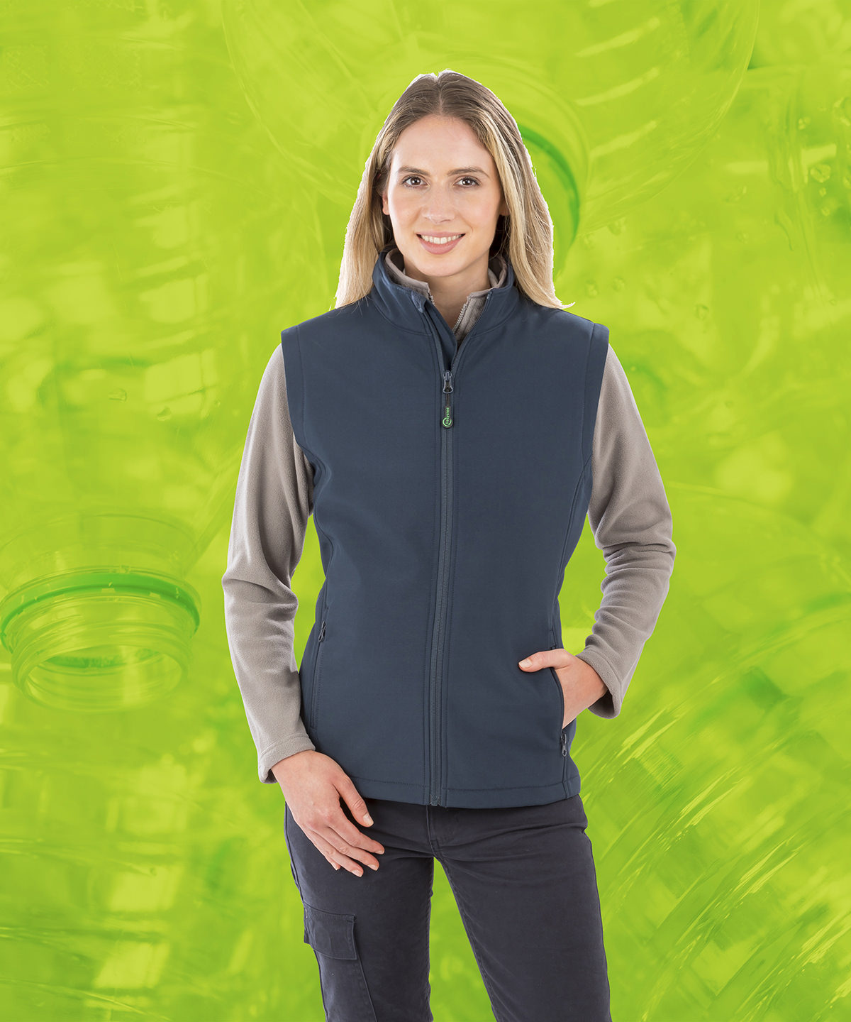 Result Genuine Recycled Women's Recycled 2-layer Printable Softshell Bodywarmer