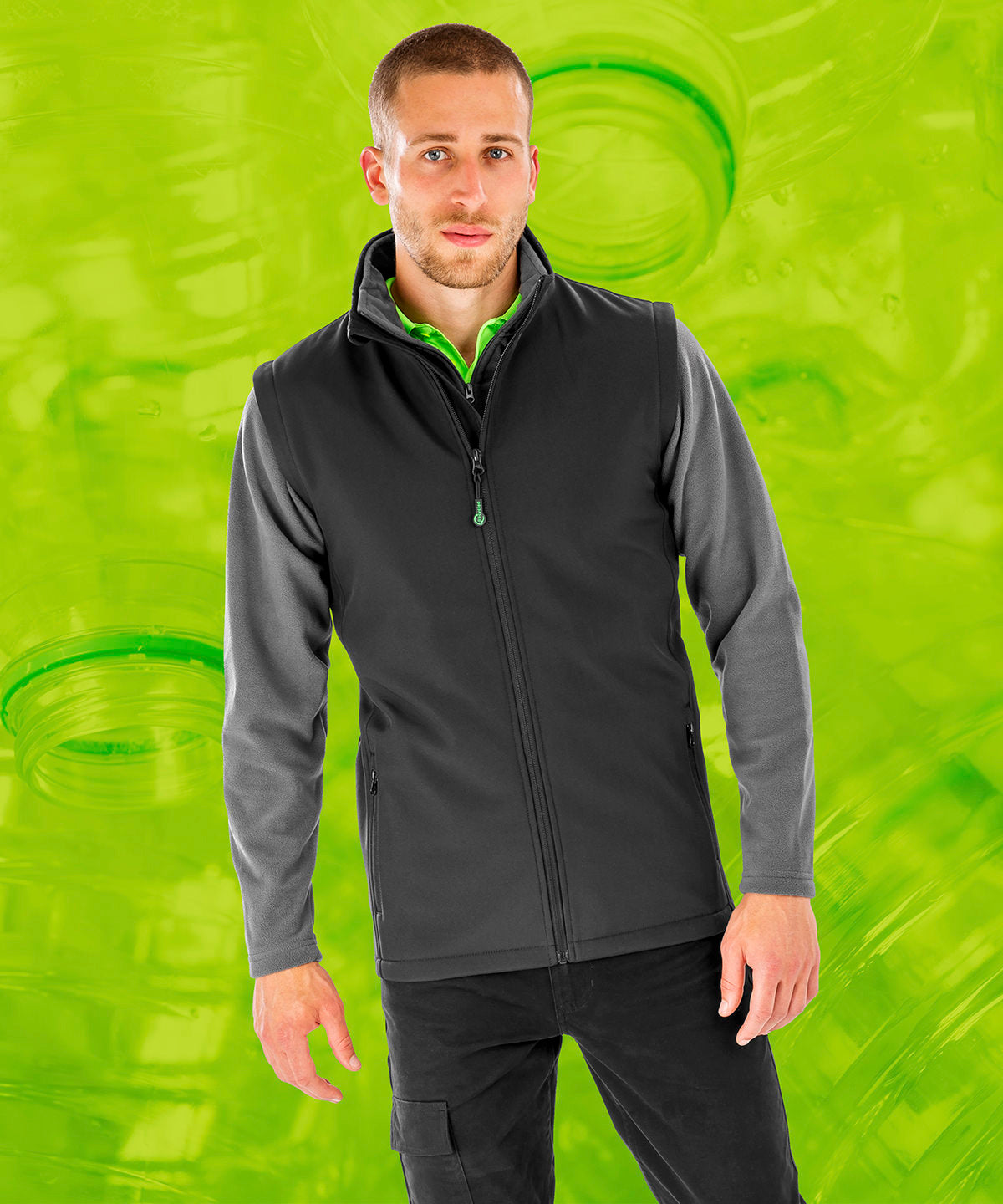 Result Genuine Recycled Men's Recycled 2-layer Printable Softshell Bodywarmer