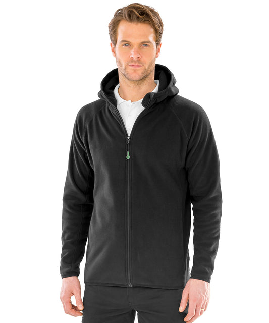 Result Genuine Recycled Recycled Hooded Microfleece Jacket