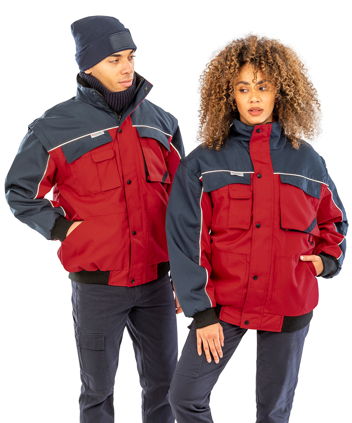 Result Workguard Work-Guard Zip Sleeve Heavy-duty Pilot Jacket