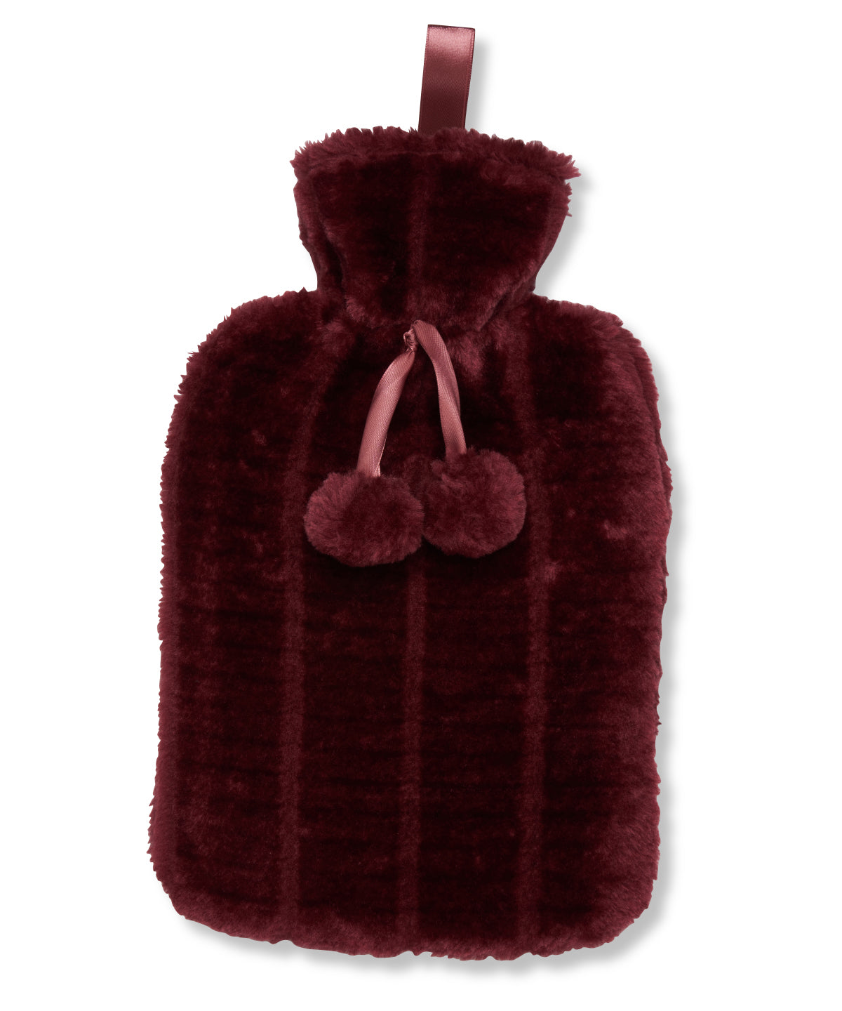 Ribbon Luxury Classic Faux Fur Hot Water Bottle And Cover