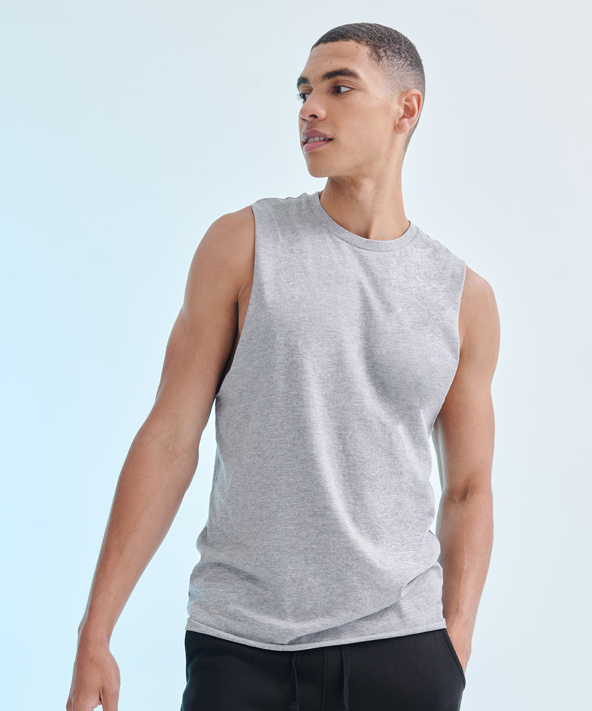 SF High Neck Slash Armhole Vest