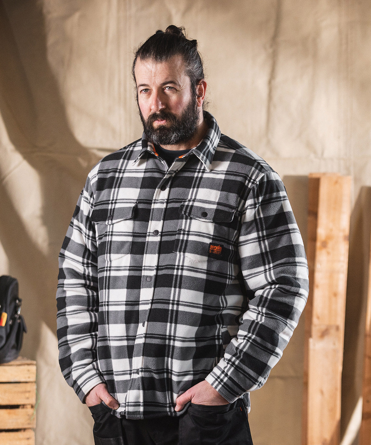 Scruffs Worker Padded Checked Shirt