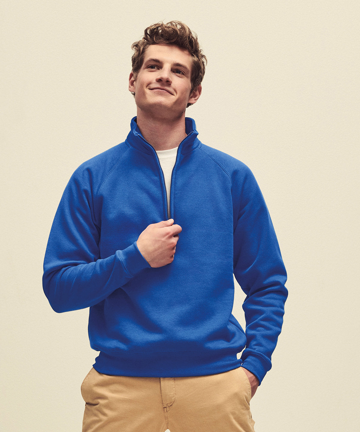 Fruit Of The Loom Premium 70/30 Zip-neck Sweatshirt