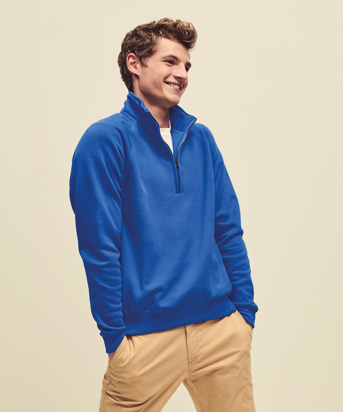 Fruit Of The Loom Premium 70/30 Zip-neck Sweatshirt