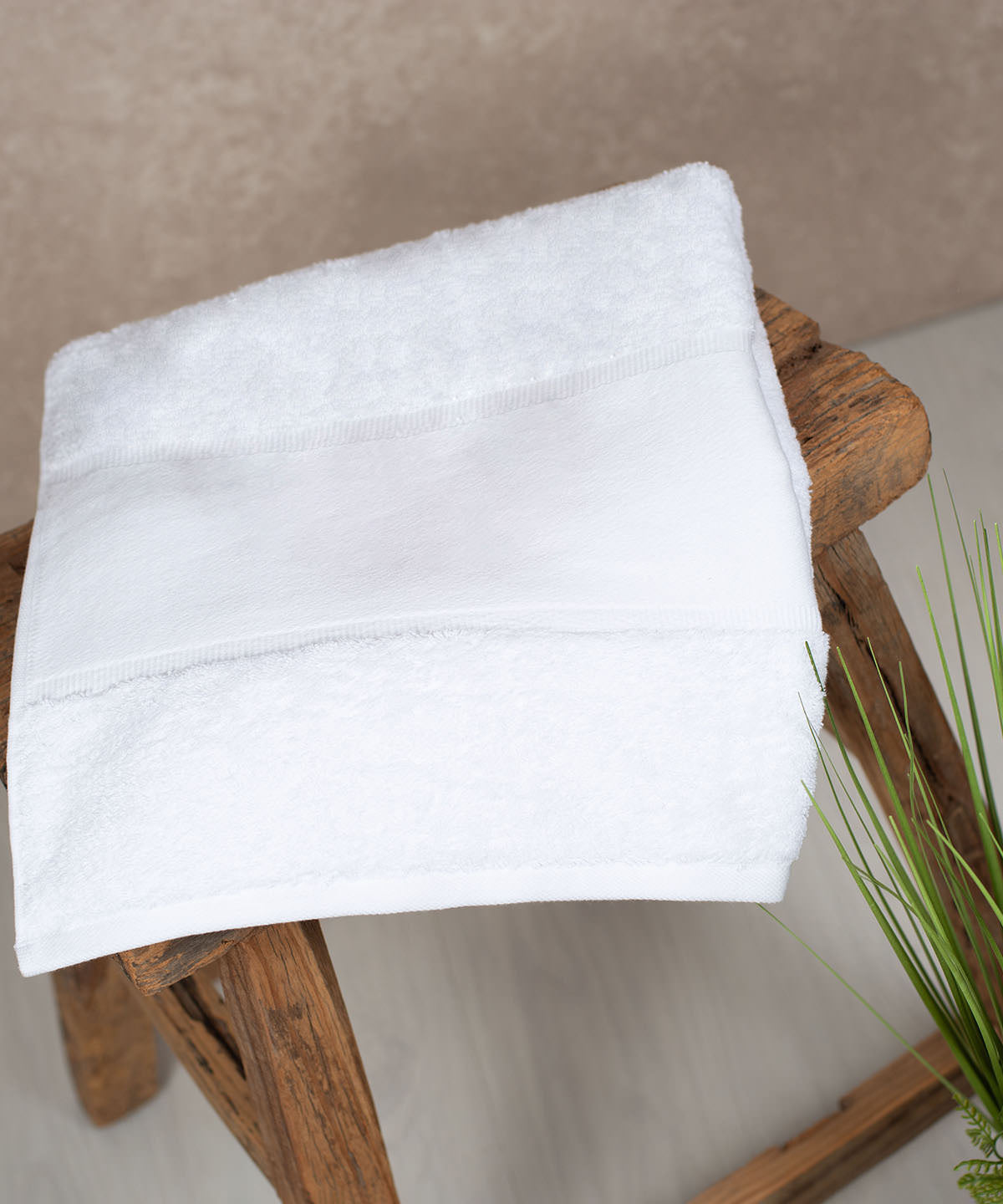 Towel City Organic Bath Towel With Printable Border