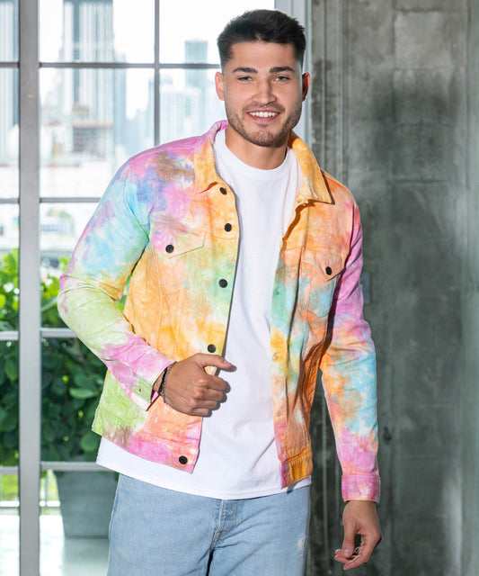 Colortone Tie-dye Denim Jacket