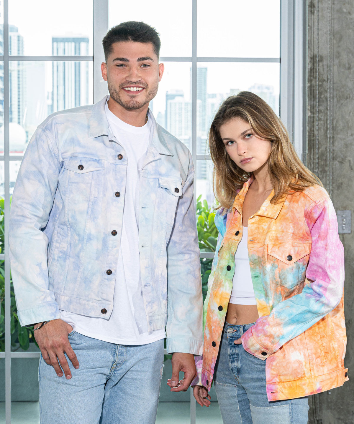 Colortone Tie-dye Denim Jacket