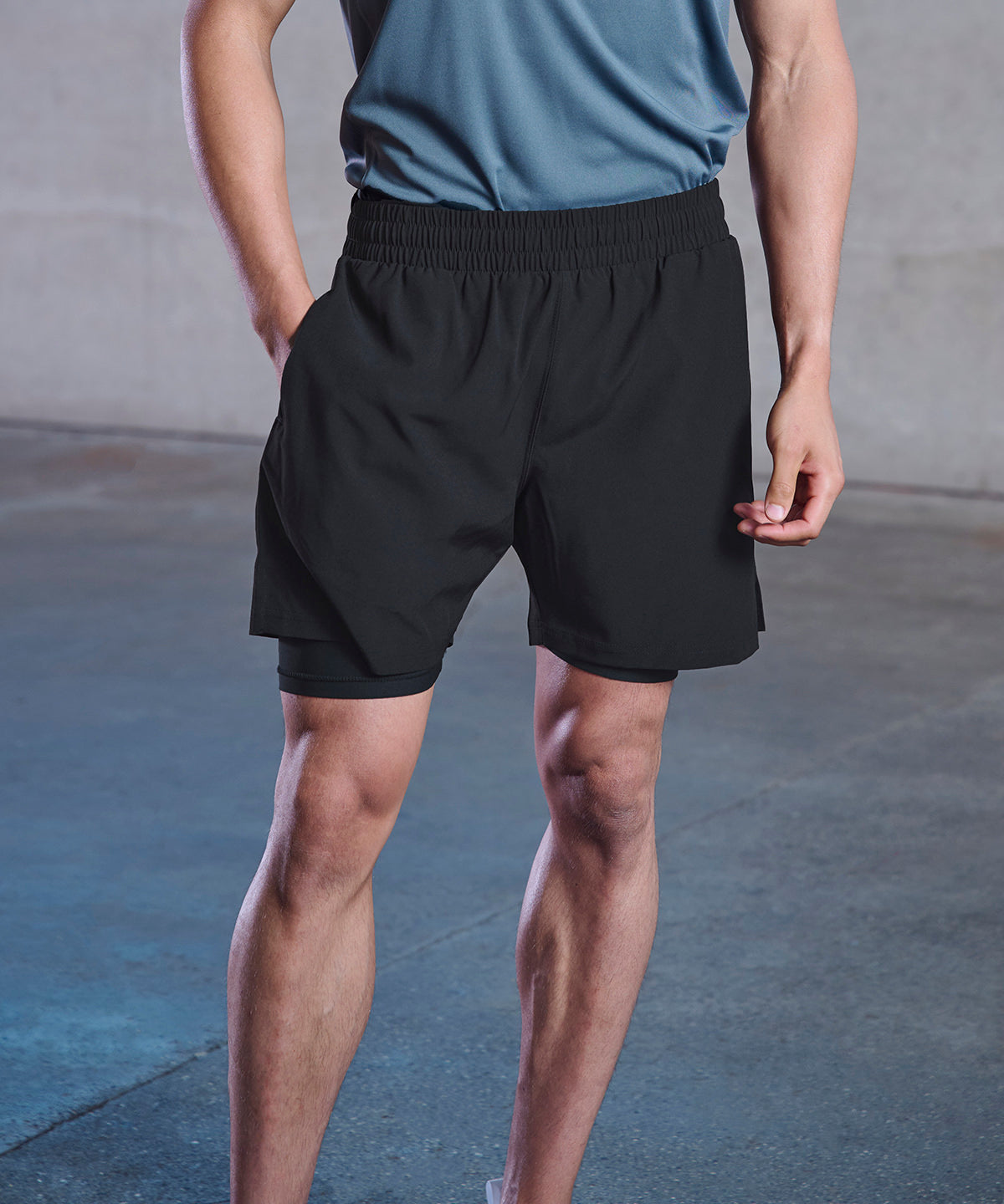 Tombo Double-layer Sports Shorts