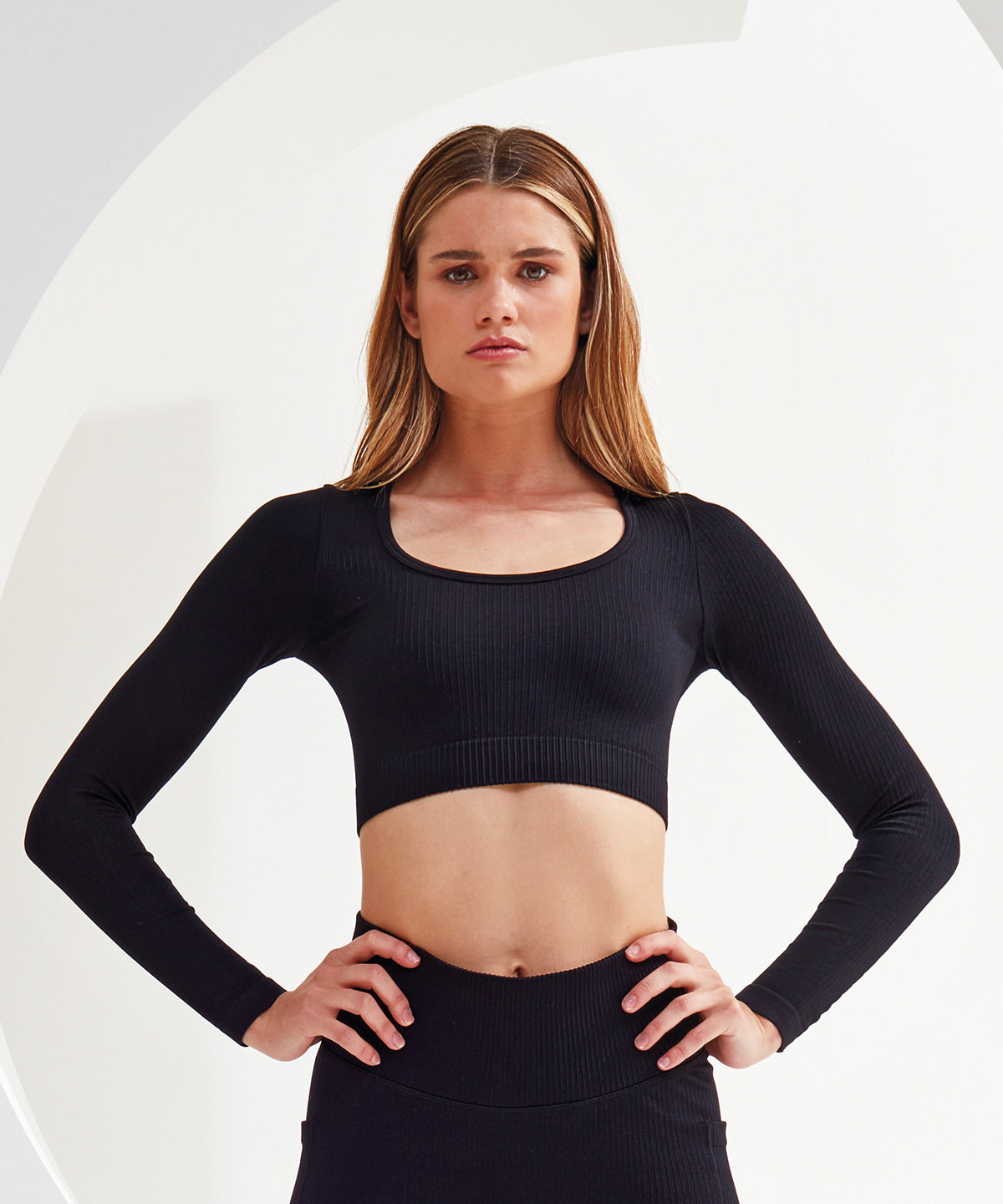 TriDri® Women’s TriDri® Ribbed Seamless '3D Fit' Crop Top