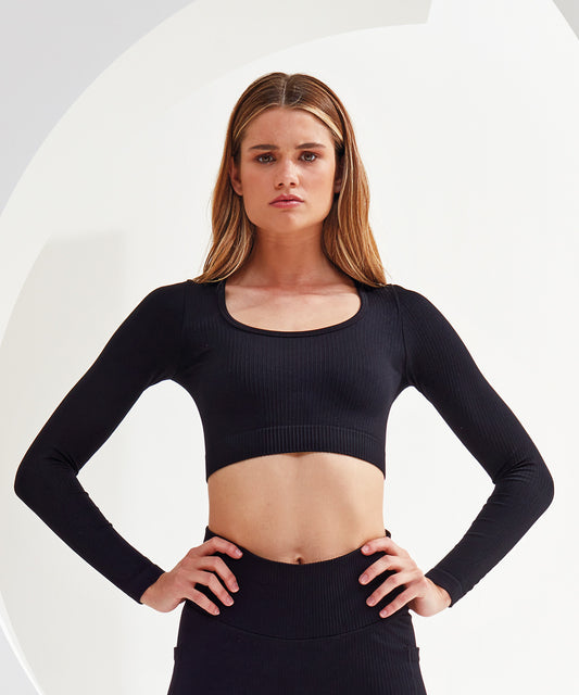 TriDri® Women’s TriDri® Ribbed Seamless '3D Fit' Crop Top