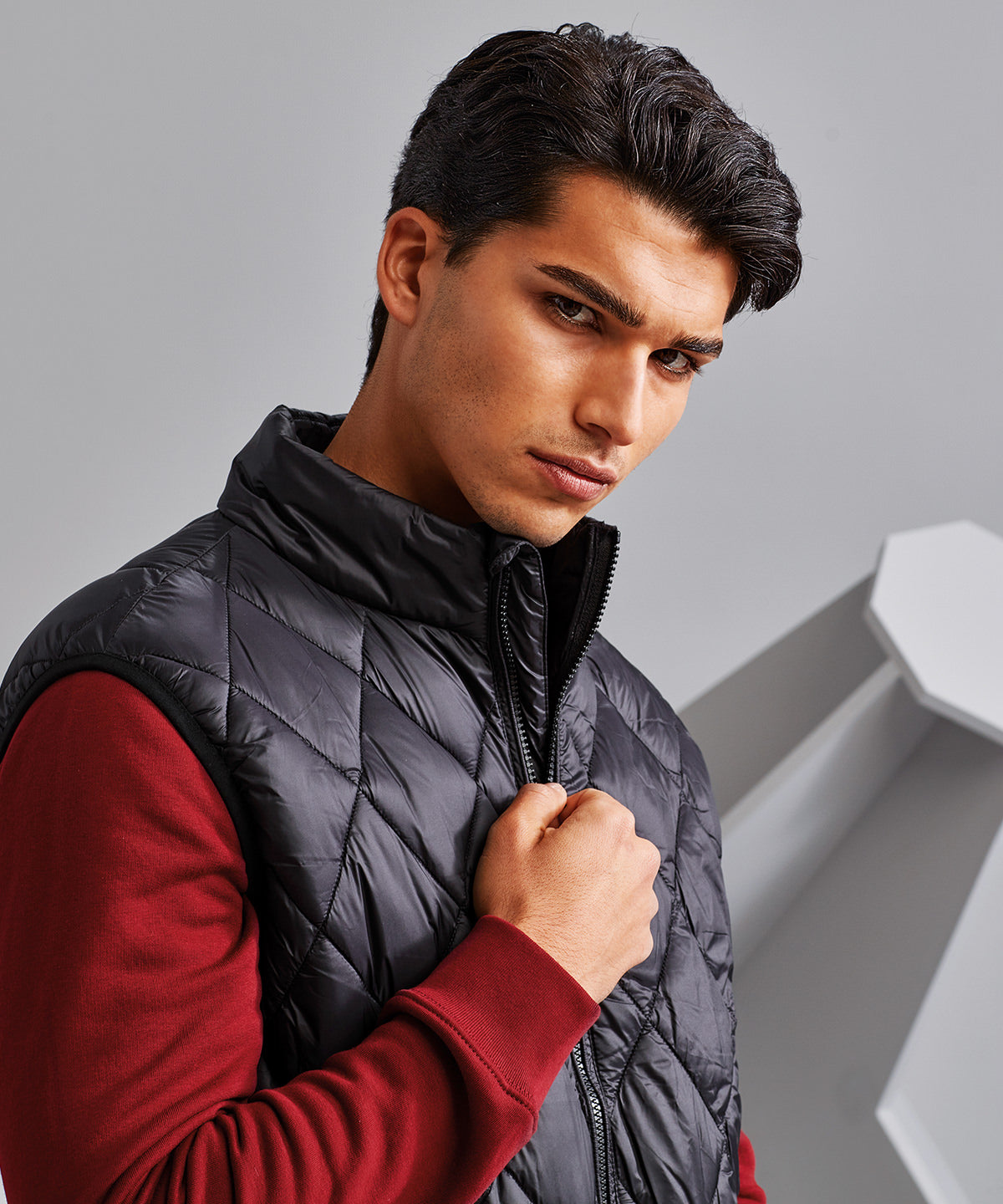 2786 Diamond Pane Padded Gilet