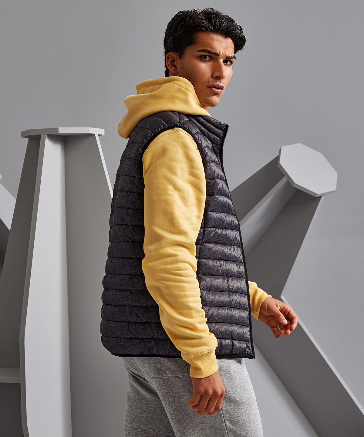 2786 Melange Padded Gilet