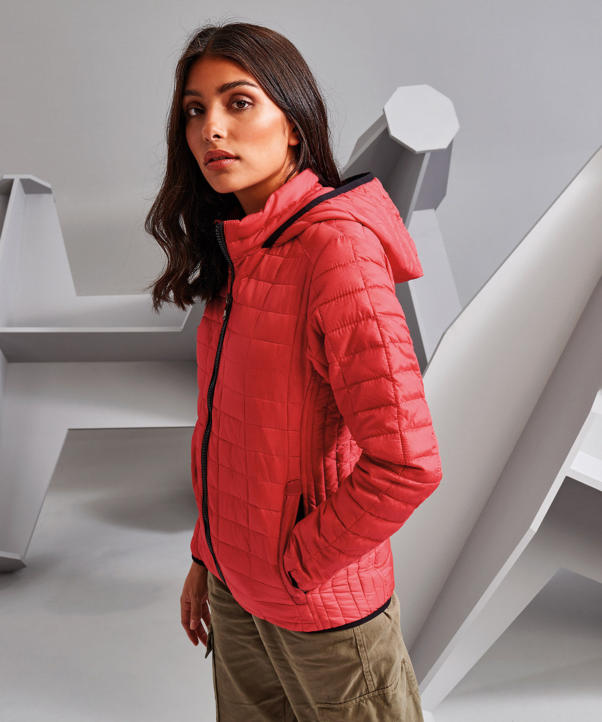 2786 Women's Honeycomb Hooded Jacket