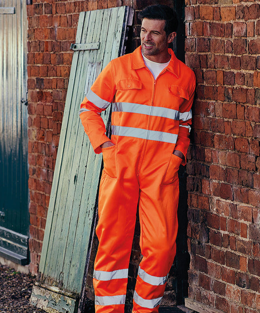 Yoko Hi-vis Polycotton Coverall (HV058)