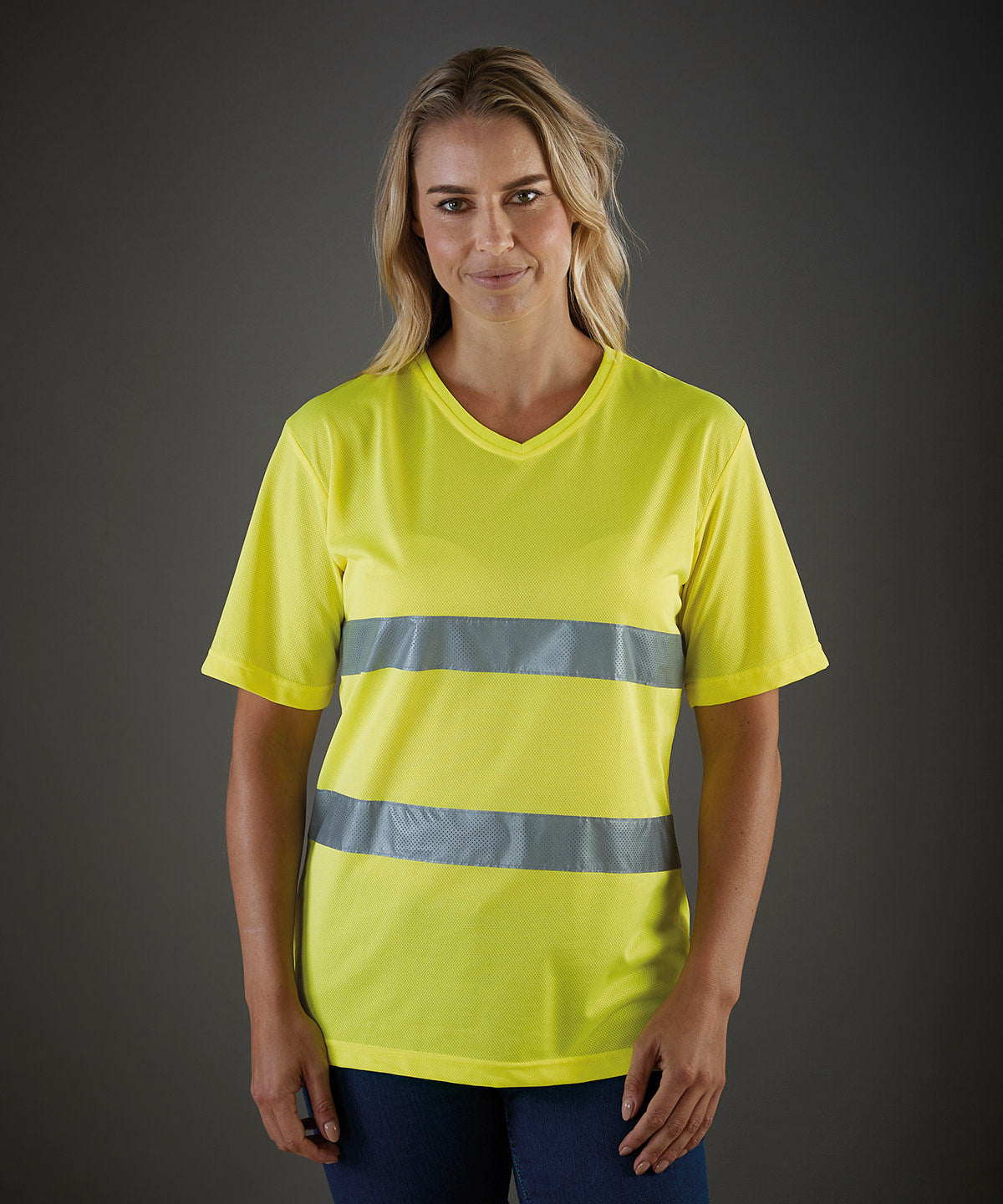 Yoko Hi-vis Top Cool Super Light V-neck T-shirt (HVJ910)