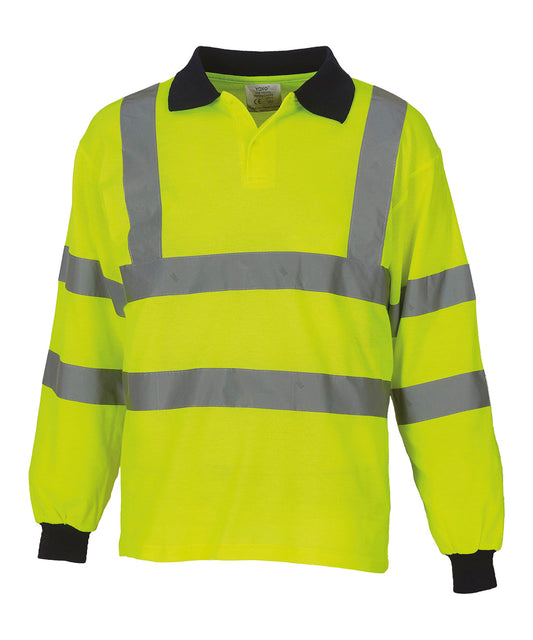 Yoko Hi-vis Long Sleeve Polo (HVJ310)