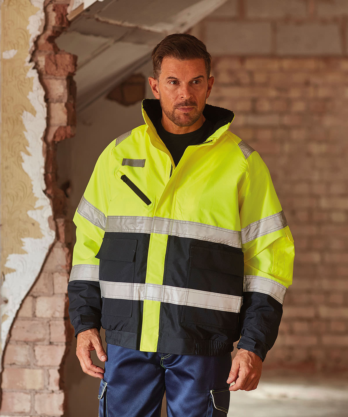 Yoko Hi-vis Fontaine Flight Jacket (HVP209)