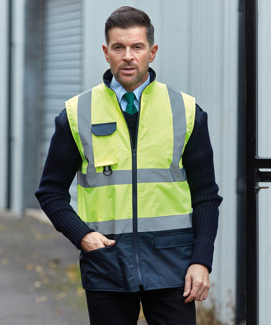 Yoko Hi-vis Padded Bodywarmer (HV005)