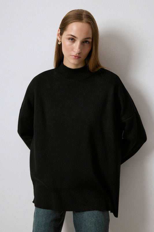 TURTLENECK BASIC KNIT SWEATER